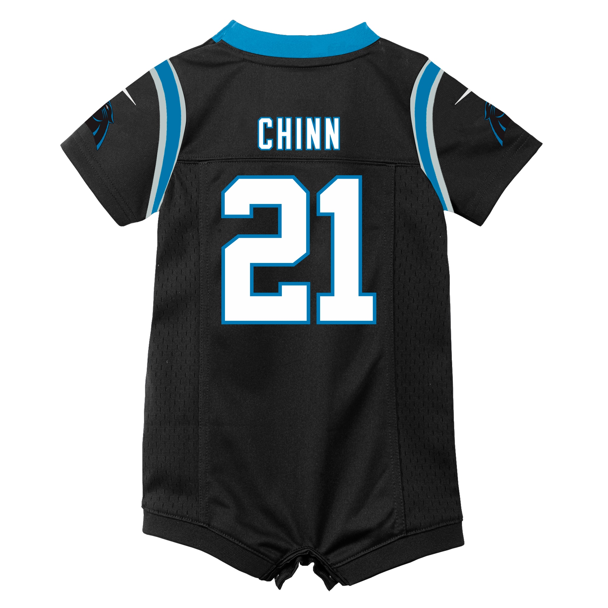 Newborn Carolina Panthers Jeremy Chinn Black Romper Game Jersey JS9803 nicesnker - Image 3