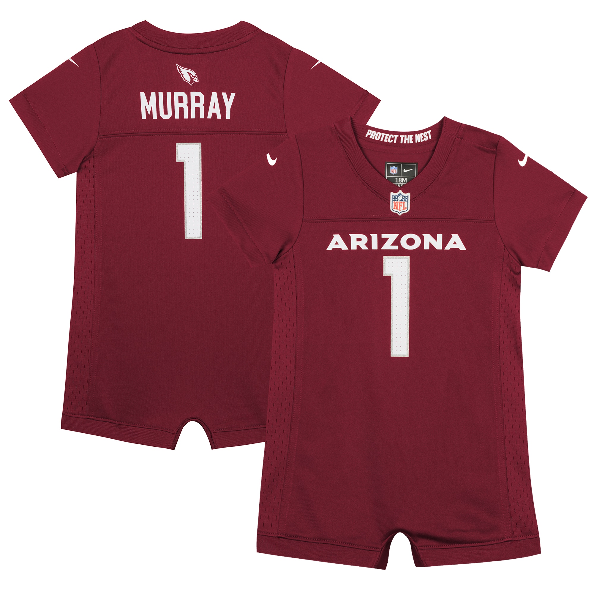 Newborn & Infant Arizona Cardinals Kyler Murray Cardinal Romper Jersey JS2938 nicesnker