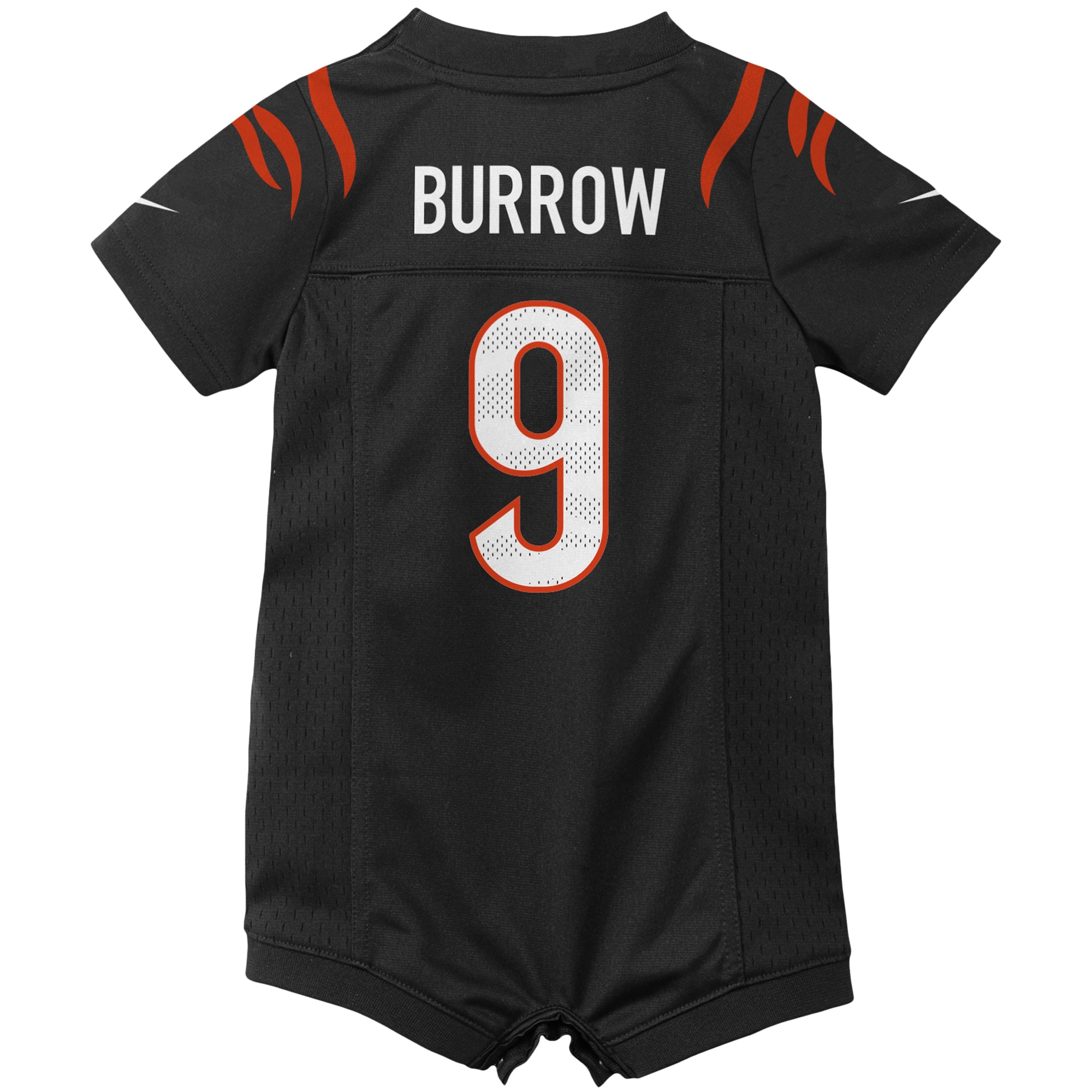 Newborn & Infant Cincinnati Bengals Joe Burrow Black Game Romper Jersey JS7000 nicesnker - Image 3