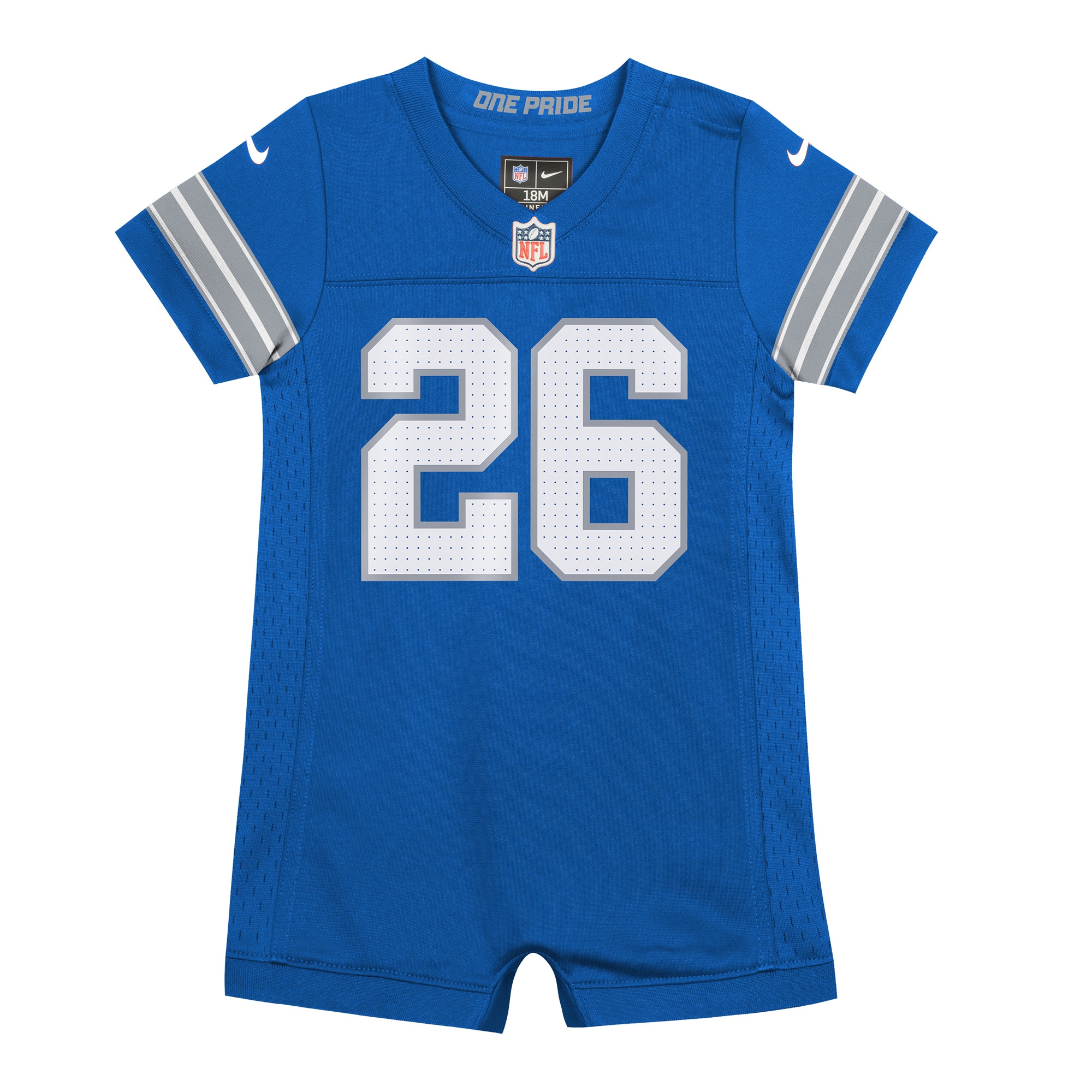 Newborn & Infant Detroit Lions Jahmyr Gibbs Blue Game Romper Jersey JS6394 nicesnker - Image 2