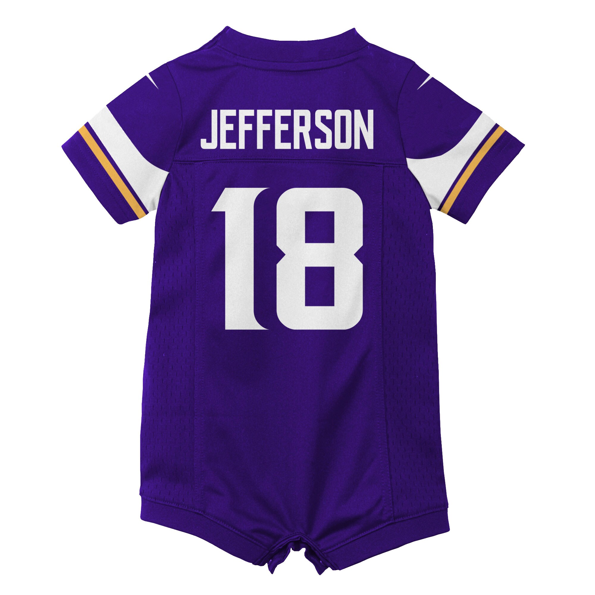 Newborn & Infant Minnesota Vikings Justin Jefferson Purple Game Romper Jersey JS7610 nicesnker - Image 3