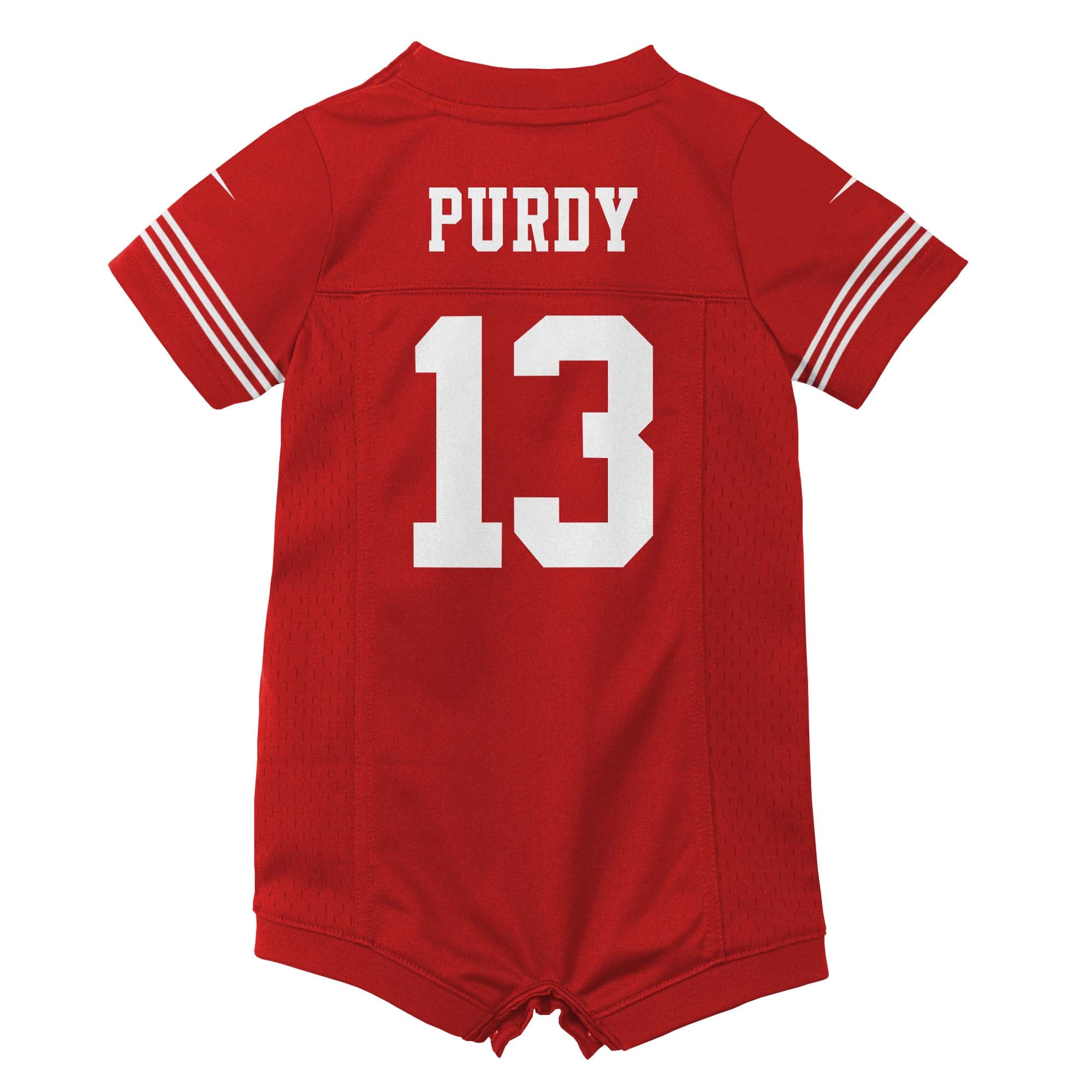 Newborn & Infant San Francisco 49ers Brock Purdy Scarlet Game Romper Jersey JS9763 nicesnker - Image 3