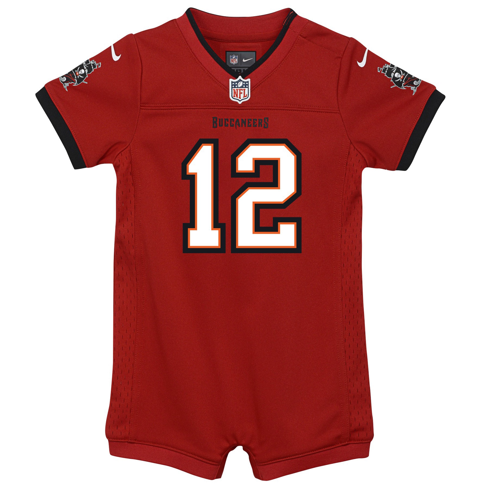 Newborn & Infant Tampa Bay Buccaneers Tom Brady Red Game Romper Jersey JS7085 nicesnker - Image 3