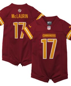 Newborn & Infant Washington Commanders Terry McLaurin Burgundy Game Romper Jersey JS2317 nicesnker