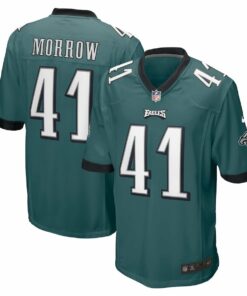 Nicholas Morrow 41 Philadelphia Eagles Men Game Jersey - Midnight Green JS9311 nicesnker
