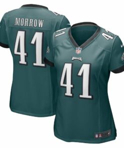Nicholas Morrow 41 Philadelphia Eagles Women Game Jersey - Midnight Green JS5689 nicesnker
