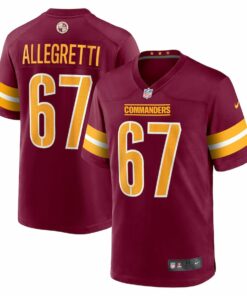 Nick Allegretti 67 Washington Commanders Game Men Jersey - Burgundy JS3954 nicesnker