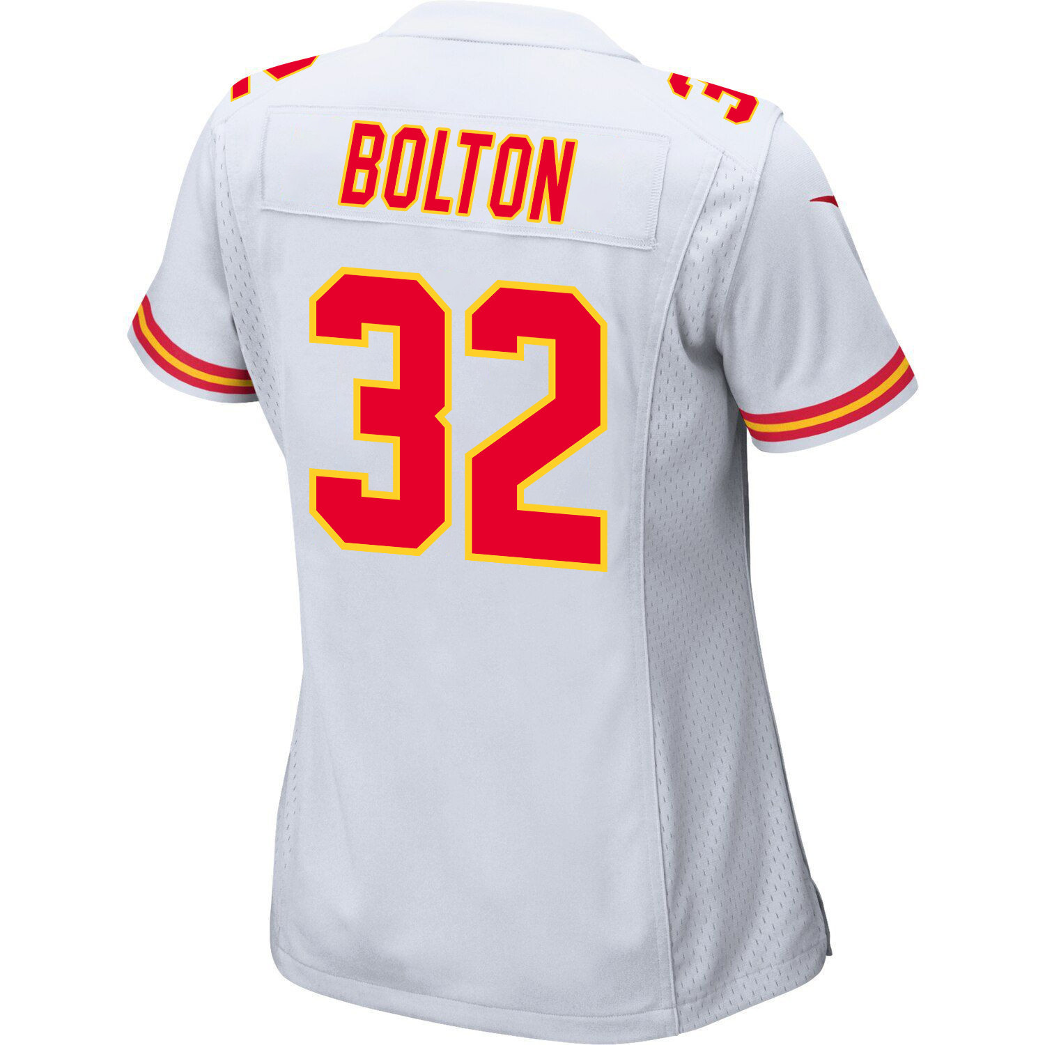 Nick Bolton 32 Kansas City Chiefs Super Bowl LVIII Champions 4 Stars Patch Game Women Jersey - White JS5189 nicesnker - Image 3