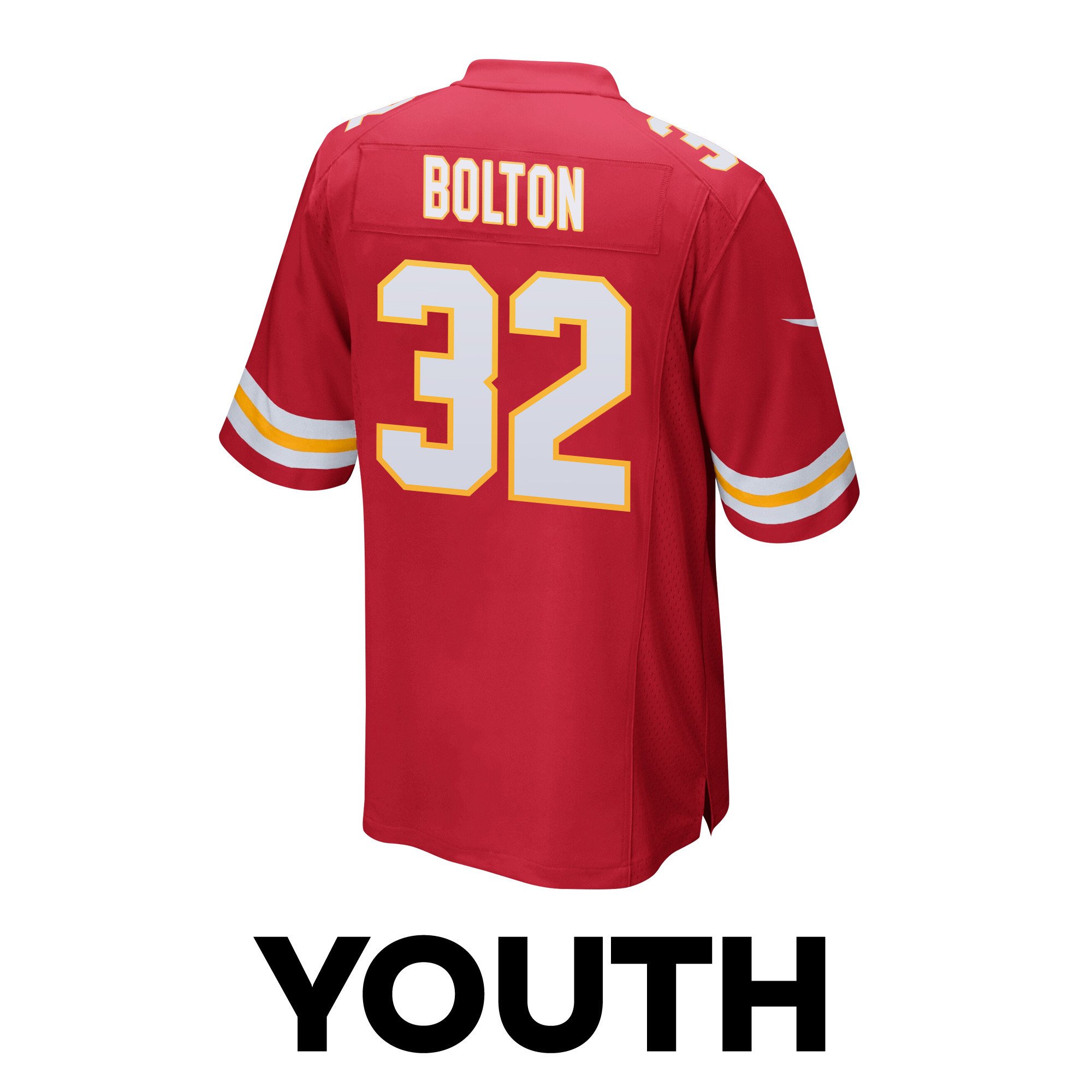 Nick Bolton 32 Kansas City Chiefs Super Bowl LVIII Champions 4 Stars Patch Game YOUTH Jersey - Red JS9318 nicesnker - Image 3