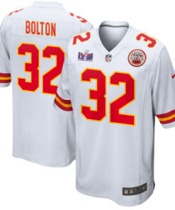 Nick Bolton 32 Kansas City Chiefs Super Bowl LVIII Patch Game Men Jersey - White JS2138 nicesnker