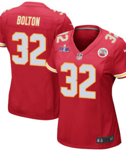 Nick Bolton 32 Kansas City Chiefs Super Bowl LVIII Patch Game Women Jersey - Red JS6035 nicesnker