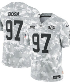 Nick Bosa 97 San Francisco 49ers 2024 Salute to Service Limited Men Jersey - Arctic Camo JS4430 nicesnker