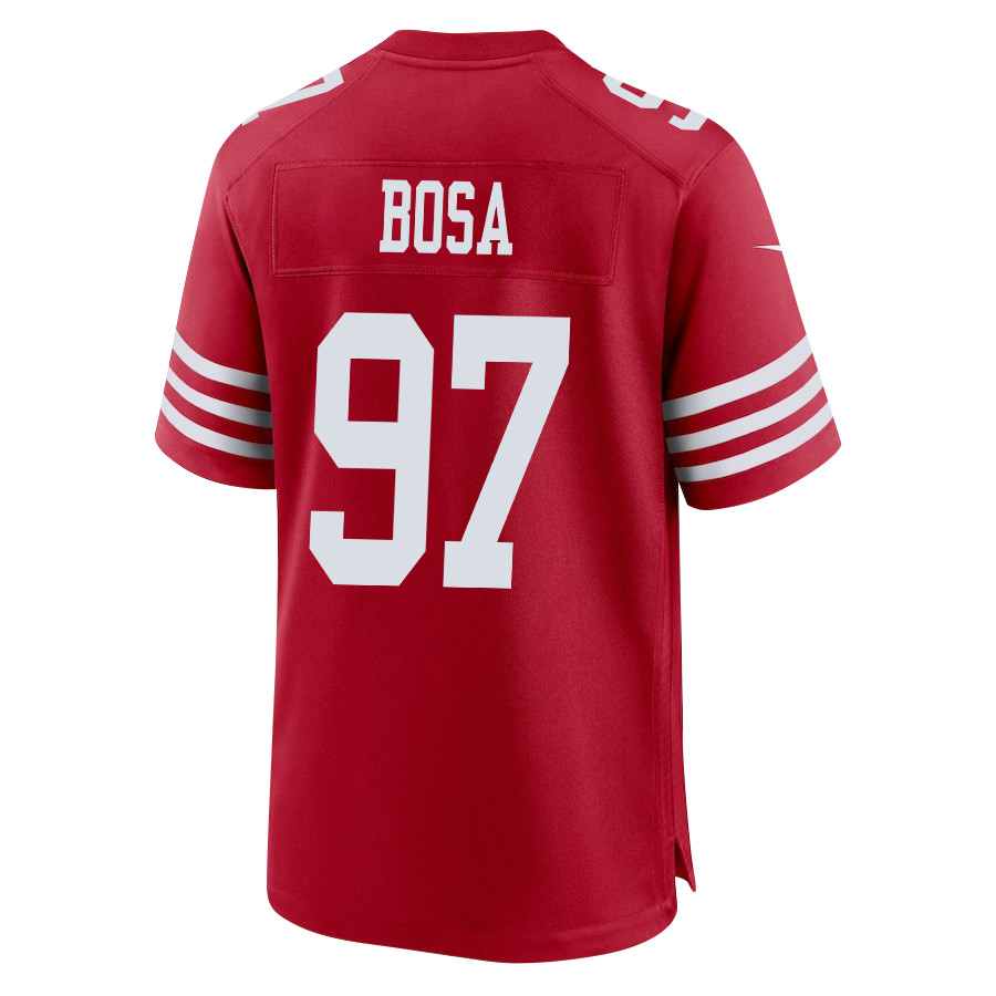 Nick Bosa 97 San Francisco 49ers Run Bosa Run Game Men Jersey - Scarlet JS1284 nicesnker - Image 3