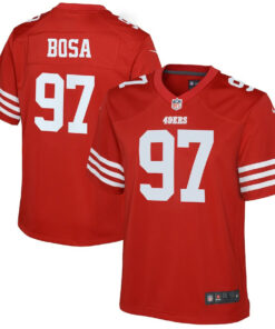 Nick Bosa 97 San Francisco 49ers YOUTH Game Jersey - Scarlet JS2772 nicesnker