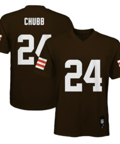 Nick Chubb 24 Cleveland Browns YOUTH Jersey - Brown JS4106 nicesnker