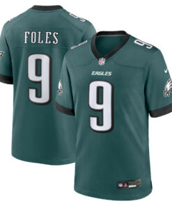 Nick Foles 9 Philadelphia Eagles Team Retired Player Game Men Jersey - Midnight Green JS7484 nicesnker