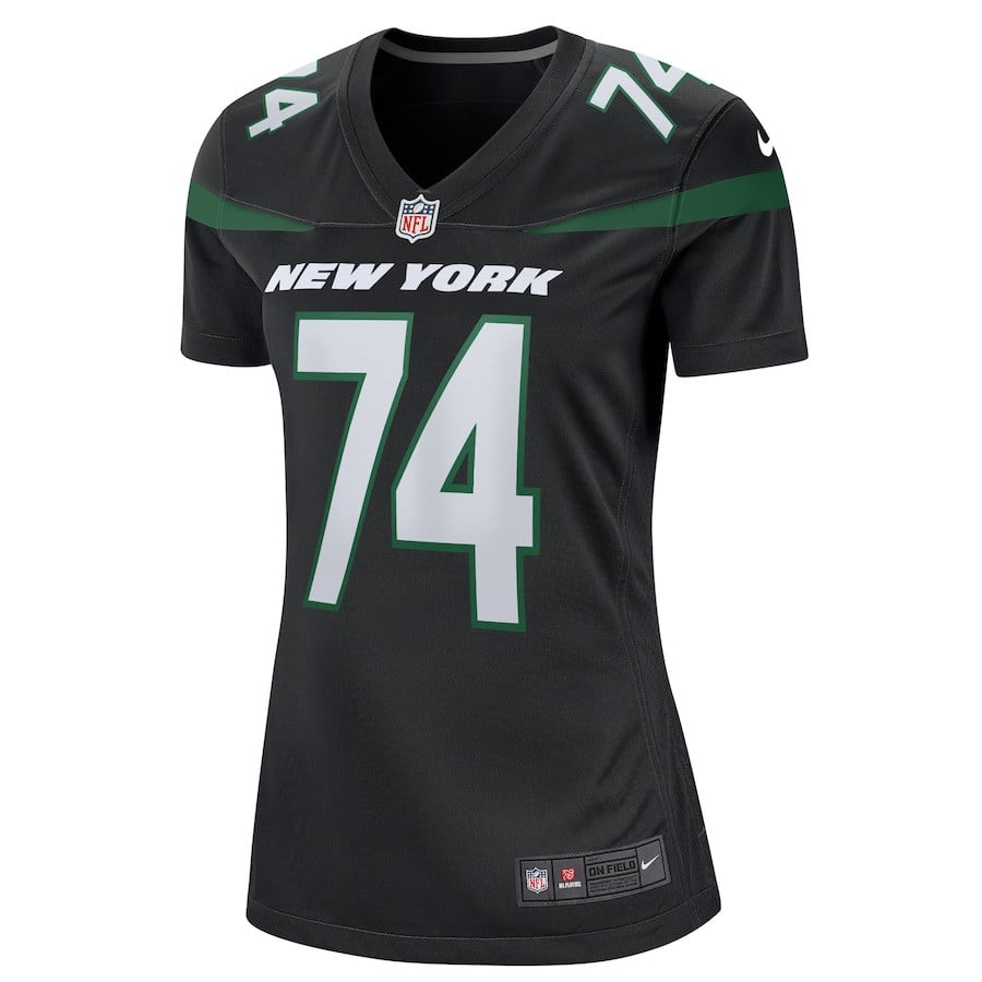 Nick Mangold 74 New York Jets Women Retired Jersey - Black JS9288 nicesnker - Image 2