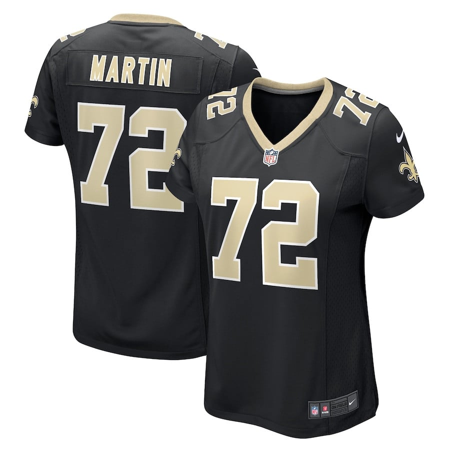 Nick Martin 72 New Orleans Saints Women Game Jersey - Black JS6996 nicesnker