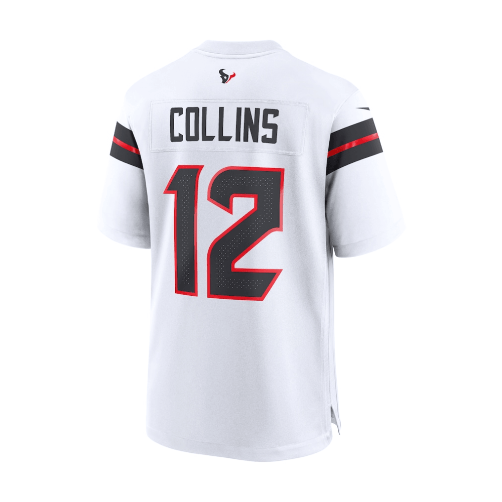 Nico Collins 12 Houston Texans 2025 Pro Bowl Patch Game Men Jersey - White JS3499 nicesnker - Image 3