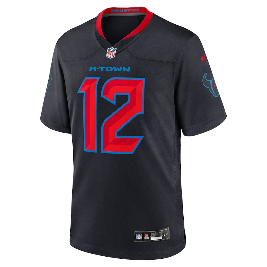 Nico Collins 12 Houston Texans 2nd Alternate Game Men Jersey - Navy JS7179 nicesnker - Image 2