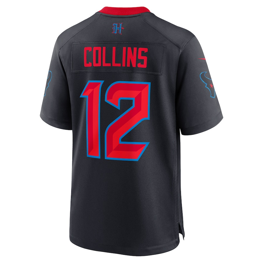 Nico Collins 12 Houston Texans 2nd Alternate Game Men Jersey - Navy JS7179 nicesnker - Image 3
