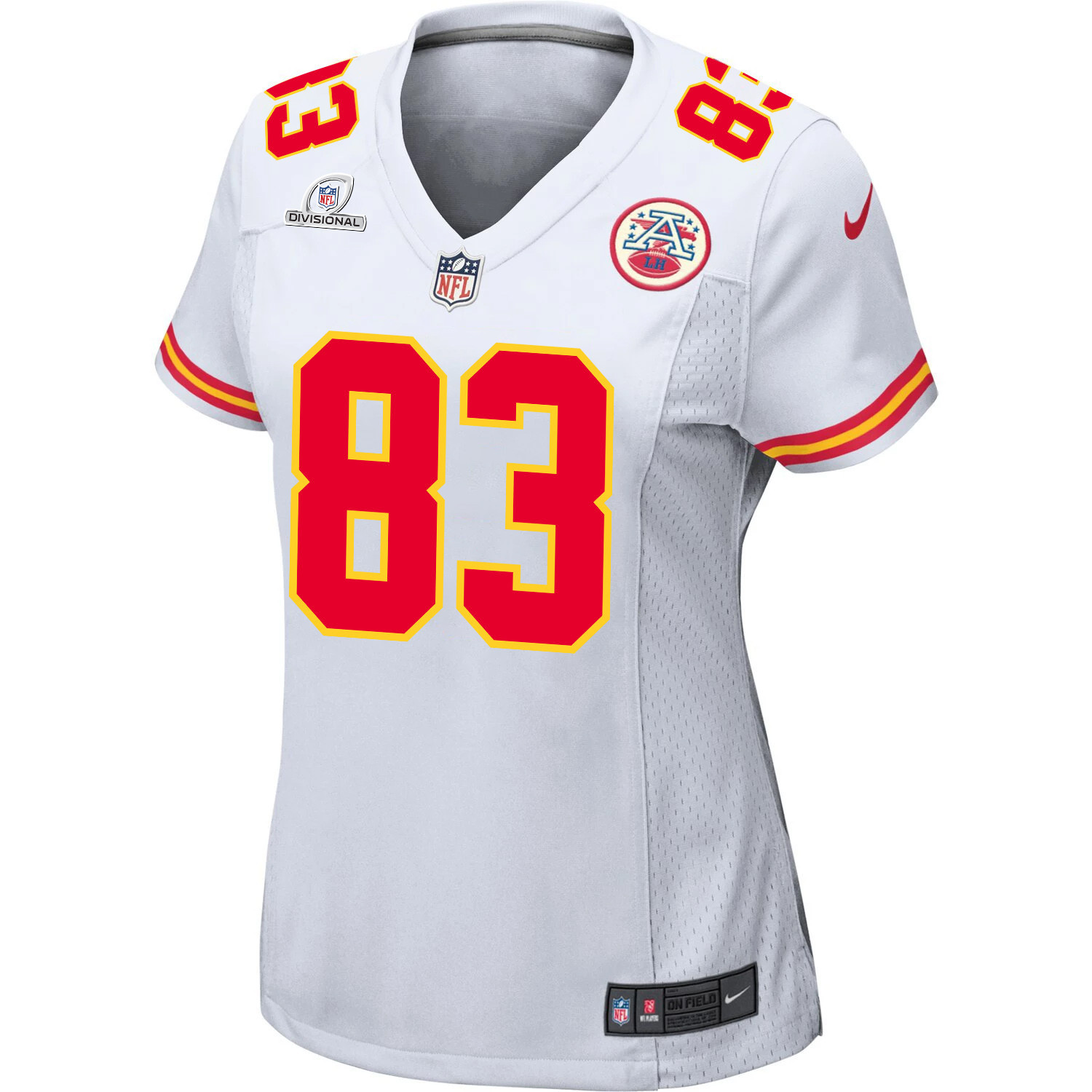 Noah Gray 83 Kansas City Chiefs Super Bowl LVIII Patch Game Women Jersey - White JS3364 nicesnker - Image 2
