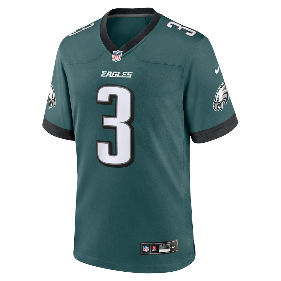 Nolan Smith 3 Philadelphia Eagles Team Game Men Jersey - Midnight Green JS7087 nicesnker - Image 2