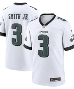 Nolan Smith 3 Philadelphia Eagles White Game Men Jersey - White JS9466 nicesnker