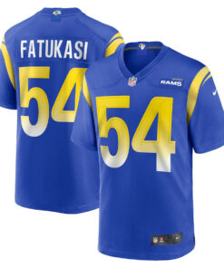 Olakunle Fatukasi 54 Los Angeles Rams Game Men Jersey - Royal JS3643 nicesnker