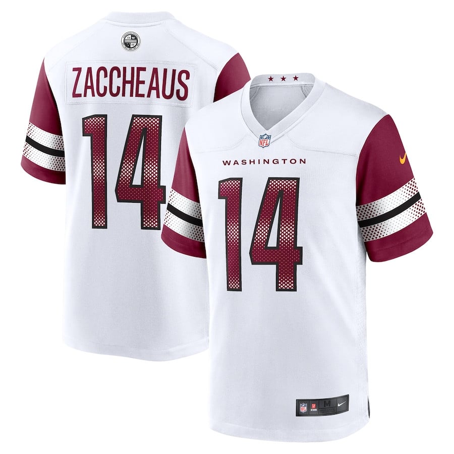 Olamide Zaccheaus 14 Washington Commanders Game Men Jersey - White JS6251 nicesnker