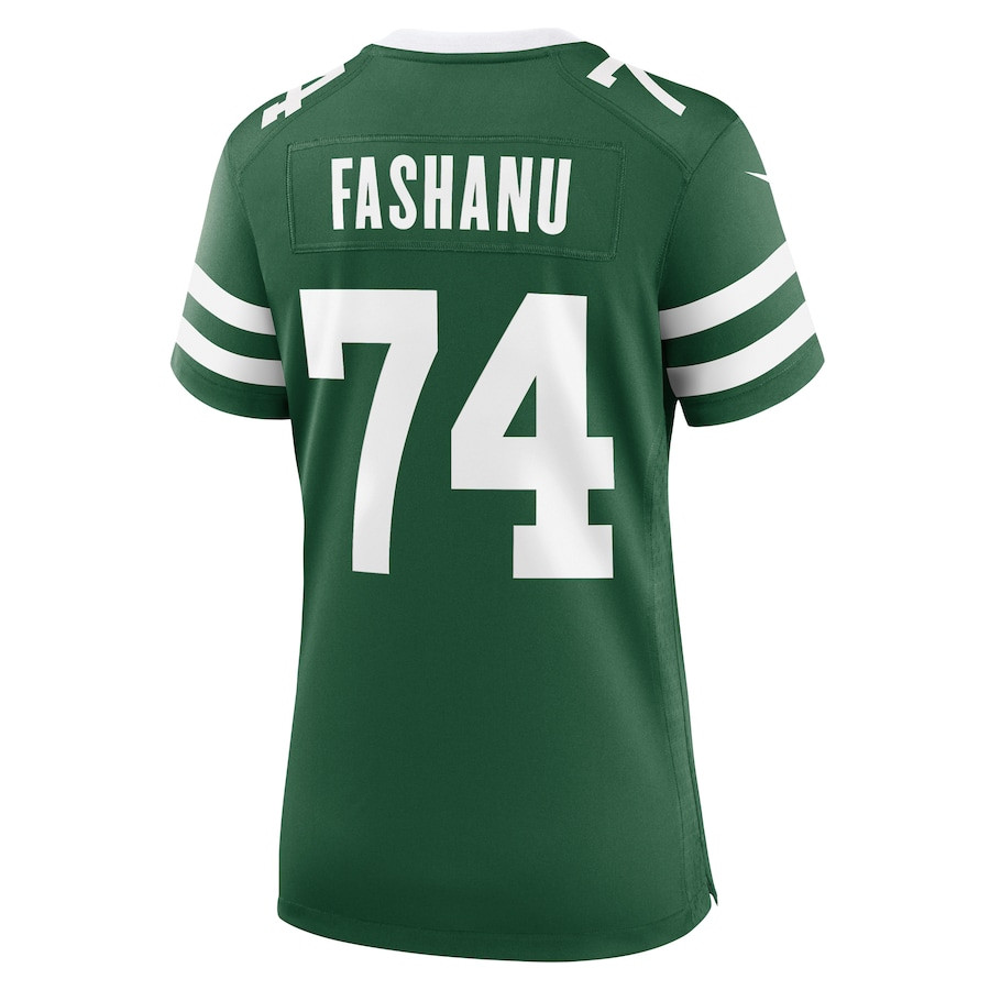 Olu Fashanu 74 New York Jets Women's Team Game Jersey - Legacy Green JS4696 nicesnker - Image 3