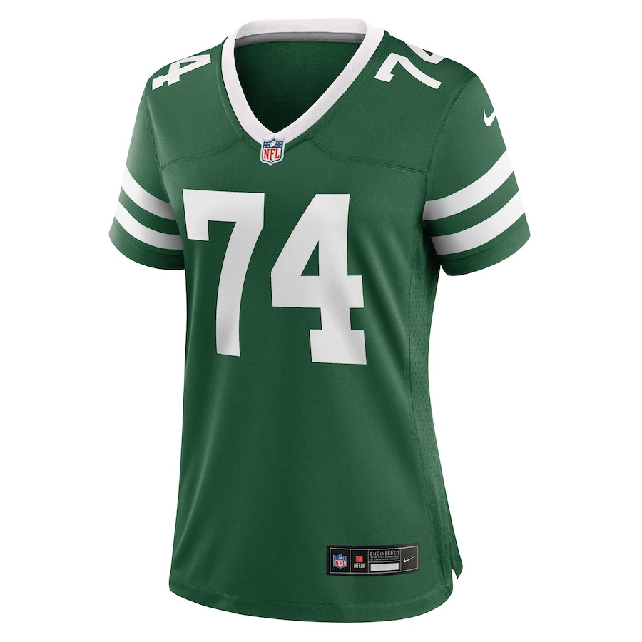 Olu Fashanu 74 New York Jets Women's Team Game Jersey - Legacy Green JS4696 nicesnker - Image 2