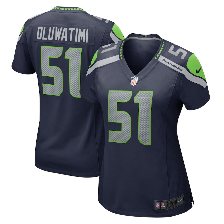 Olu Oluwatimi 51 Seattle Seahawks Women's Game Jersey - College Navy JS2791 nicesnker