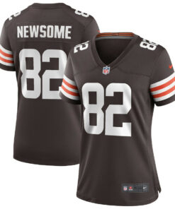 Ozzie Newsome 82 Cleveland Browns Women Game Retired Jersey - Brown JS8515 nicesnker