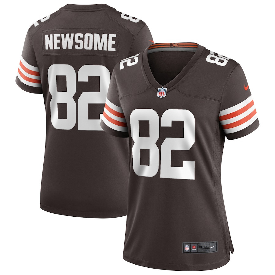 Ozzie Newsome 82 Cleveland Browns Women Game Retired Jersey - Brown JS8515 nicesnker