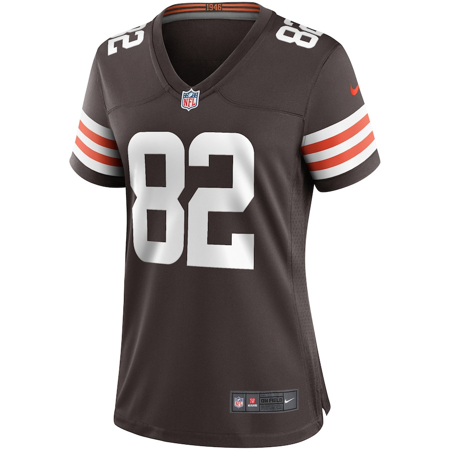 Ozzie Newsome 82 Cleveland Browns Women Game Retired Jersey - Brown JS8515 nicesnker - Image 2