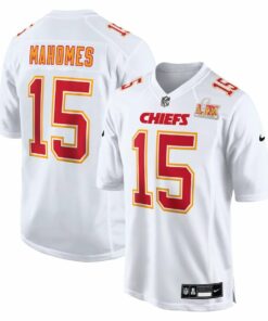 Patrick Mahomes 15 Kansas City Chiefs Super Bowl LIX Fashion Game Jersey - Tundra White JS9424 nicesnker