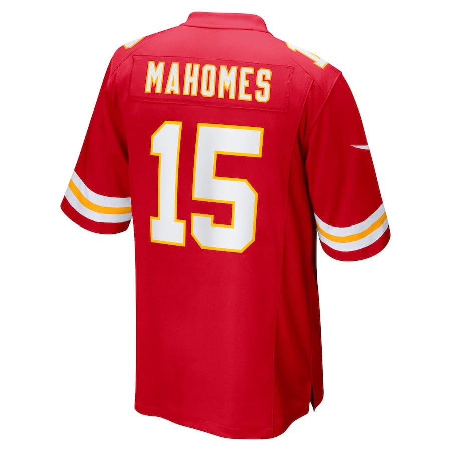 Patrick Mahomes 15 Kansas City Chiefs Super Bowl LIX Game Jersey - Red JS7731 nicesnker - Image 3