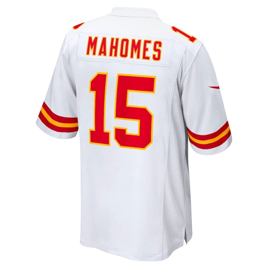 Patrick Mahomes 15 Kansas City Chiefs Super Bowl LIX Game Jersey - White JS3623 nicesnker - Image 3