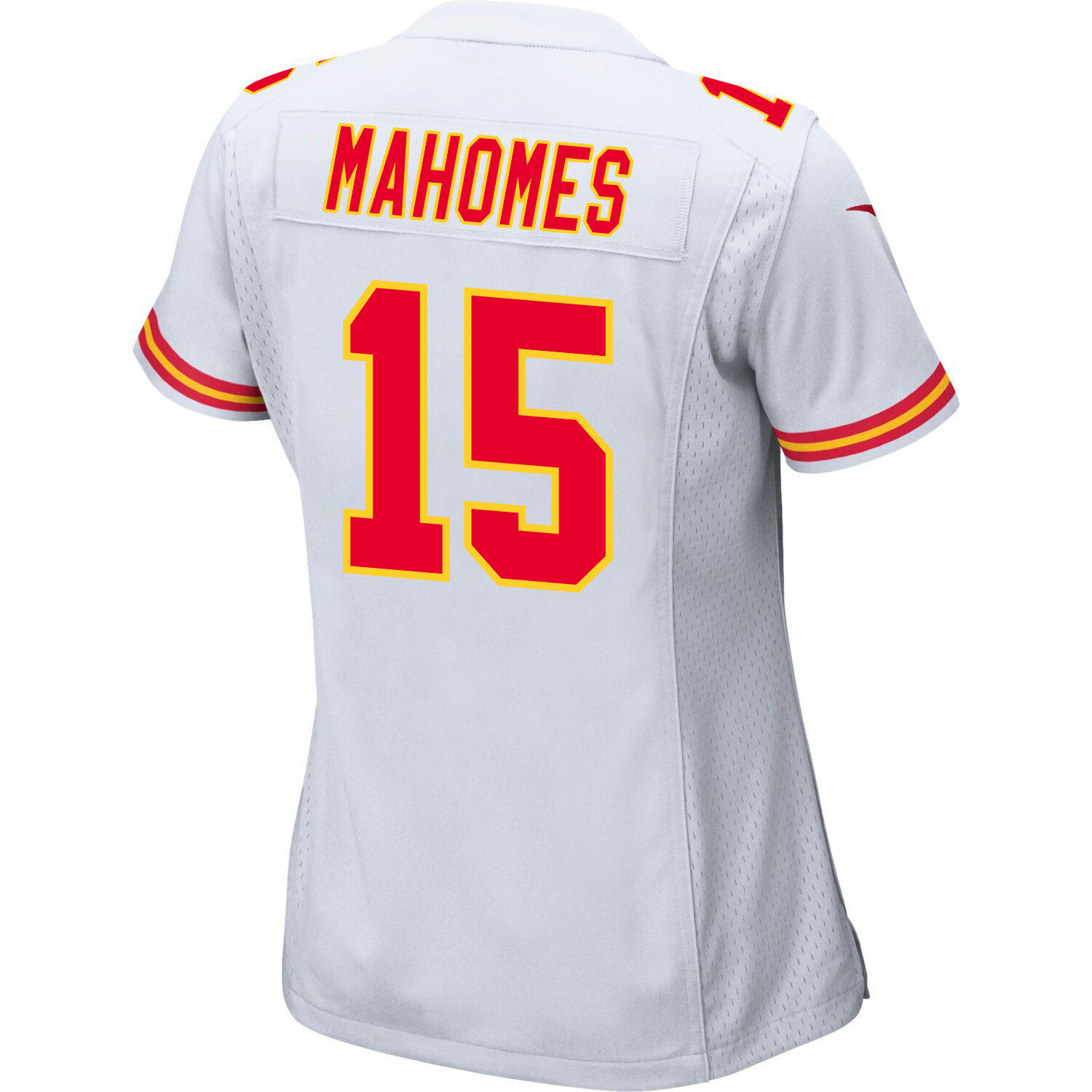 Patrick Mahomes 15 Kansas City Chiefs Super Bowl LVIII Patch Game Women Jersey - White JS3274 nicesnker - Image 3