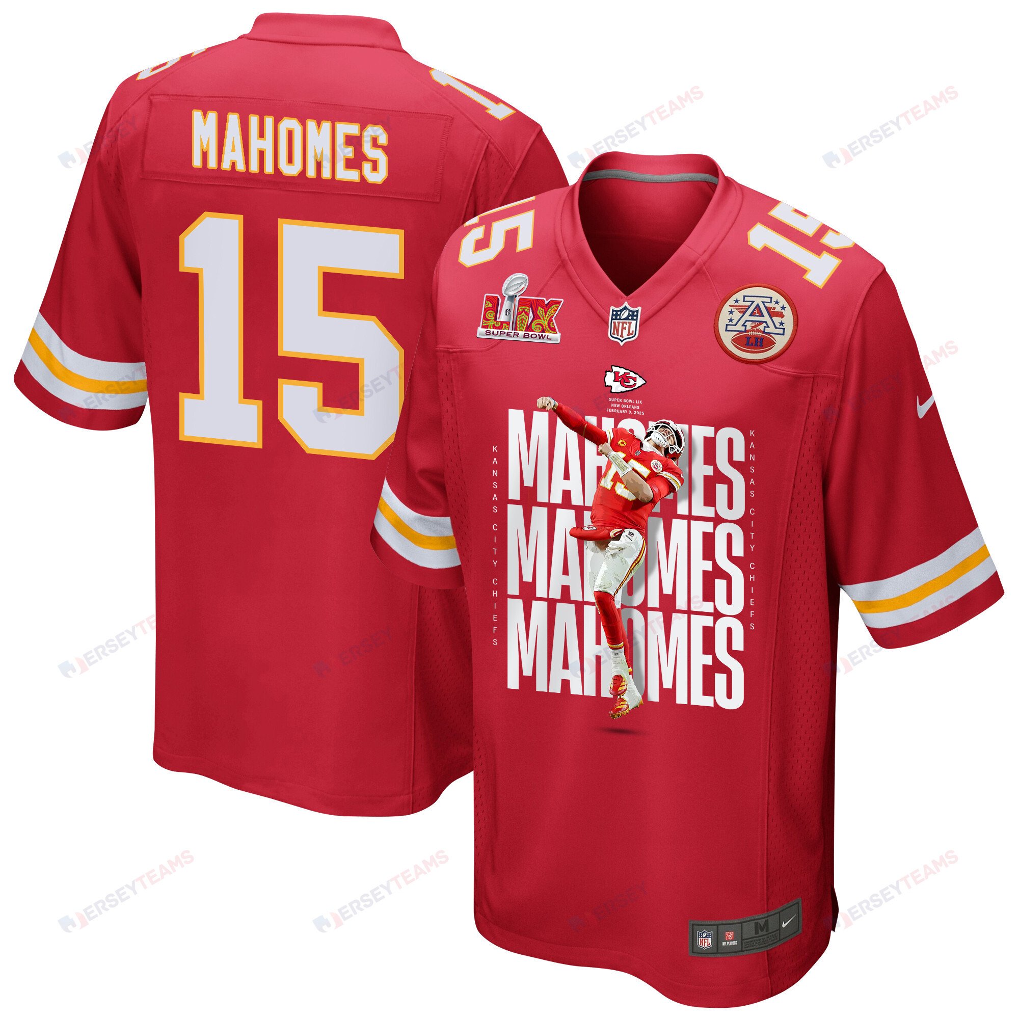 Patrick Mahomes 15 Kansas City Chiefs The Best Player Game Men Jersey - Red JS4831 nicesnker