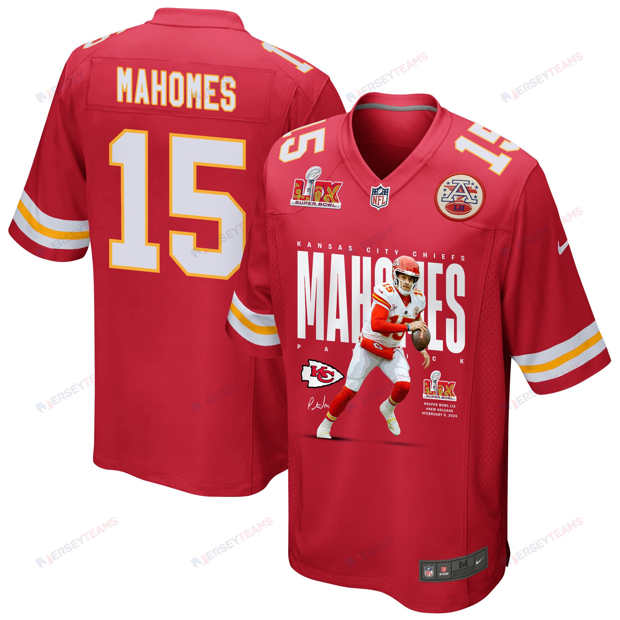 Patrick Mahomes 15 Kansas City Chiefs The Hero Game Men Jersey - Red JS8515 nicesnker