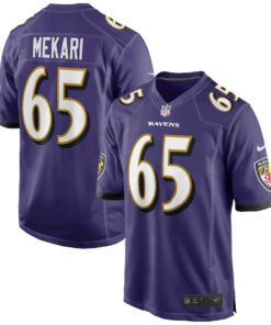 Patrick Mekari 65 Baltimore Ravens Men Game Jersey - Purple JS2664 nicesnker