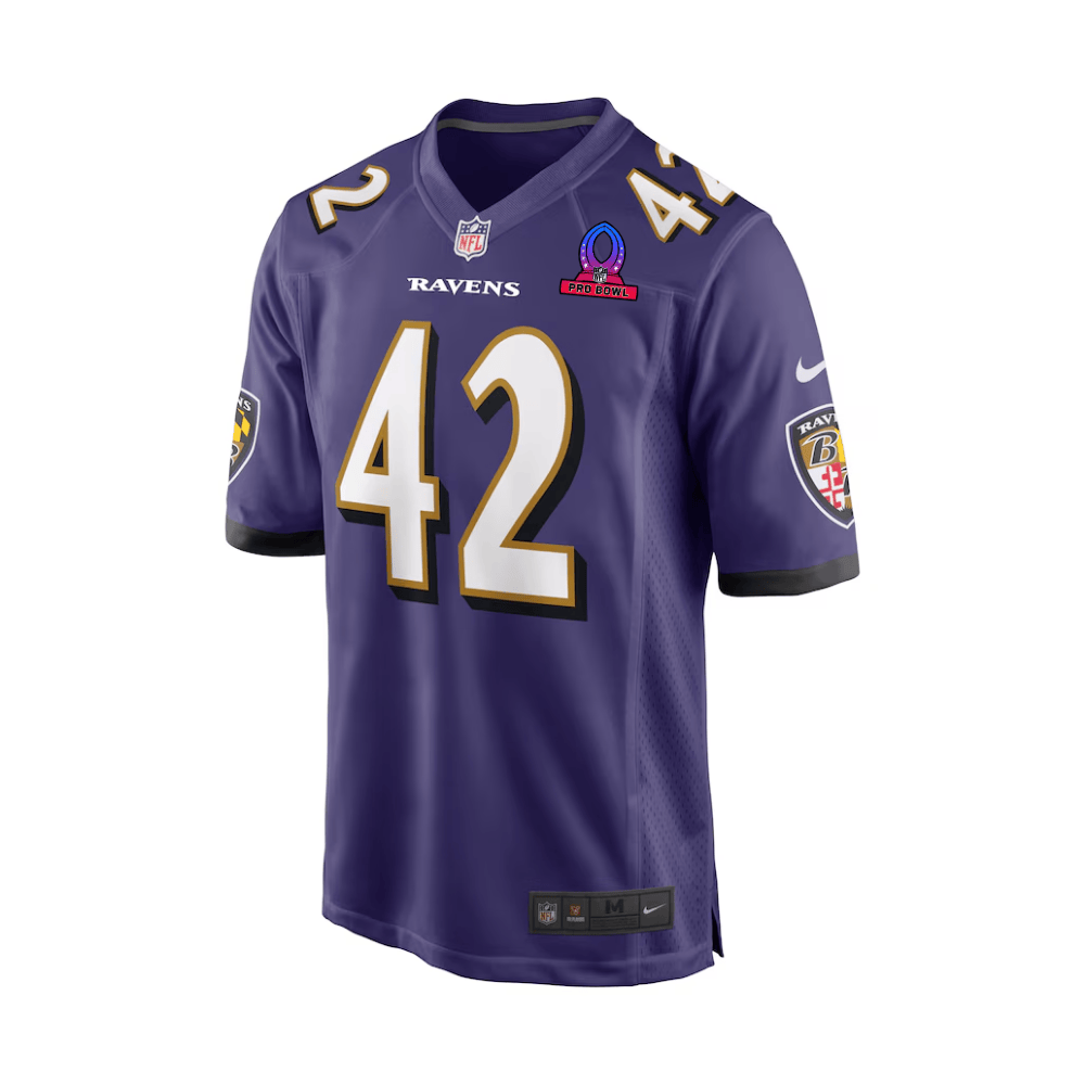 Patrick Ricard 42 Baltimore Ravens 2025 Pro Bowl Patch Game Men Jersey - Purple JS9904 nicesnker - Image 2