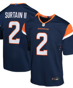 Patrick Surtain II 2 Denver Broncos Alternate Game YOUTH Jersey - Navy JS6055 nicesnker