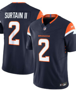 Patrick Surtain II 2 Denver Broncos Alternate Vapor F.U.S.E. Limited Men Jersey - Navy JS4174 nicesnker