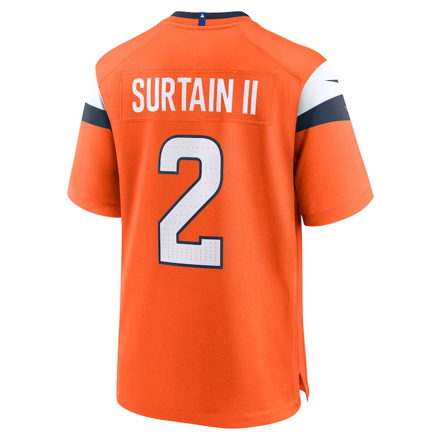 Patrick Surtain II 2 Denver Broncos Game Men Jersey - Orange JS9790 nicesnker - Image 3