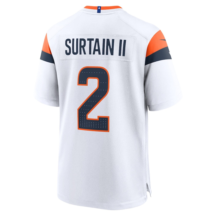 Patrick Surtain II 2 Denver Broncos Game Men Jersey - White JS3986 nicesnker - Image 3
