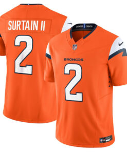 Patrick Surtain II 2 Denver Broncos Vapor F.U.S.E. Limited Men Jersey - Orange JS8955 nicesnker