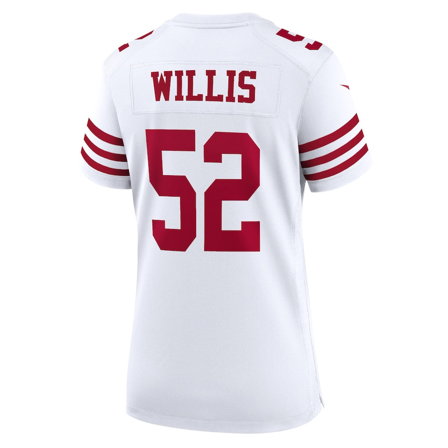 Patrick Willis 52 San Francisco 49ers Women Retired Game Jersey - White JS8428 nicesnker - Image 3